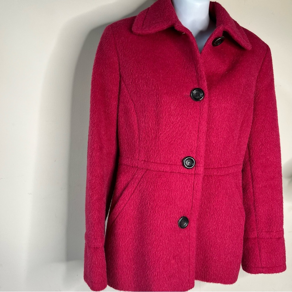 Etcetera Raspberry Fuchsia Wool/Alpaca/Mohair Coa… - image 3